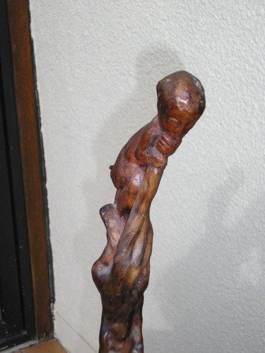 Sculpture intitulée "Tom pouce" par Maurice Gaupin, Œuvre d'art originale, Bois