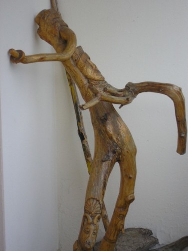 Sculpture intitulée "le vainqueur" par Maurice Gaupin, Œuvre d'art originale, Bois