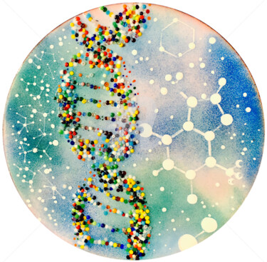 제목이 "ADN"인 미술작품 Mona Bessaa로, 원작, 에나멜