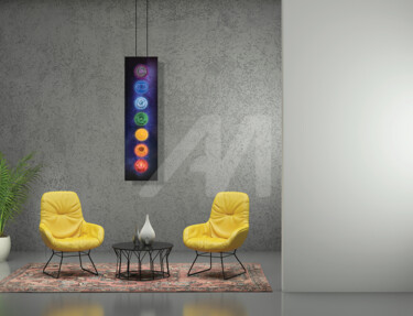 Les 7 chakras principaux Photographie intitulée "Les 7 chakras princ…" par Mona Bessaa, Œuvre d'art originale, Photographie numérique