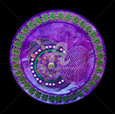 "Mandala egg" başlıklı Tablo Mona Bessaa tarafından, Orijinal sanat, Akrilik Ahşap panel üzerine monte edilmiş
