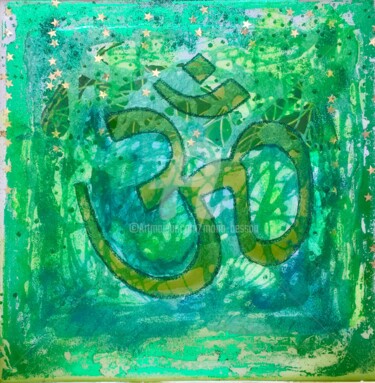 Painting titled "Om 14/108" by Mona Bessaa, Original Artwork, Acrylic