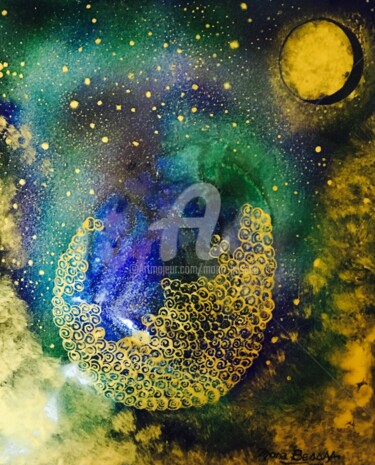 제목이 "Wishes egg"인 미술작품 Mona Bessaa로, 원작, 에나멜
