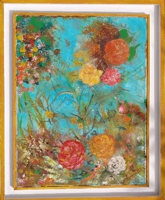 Painting titled "le bouquet" by Mona Roussette, Original Artwork