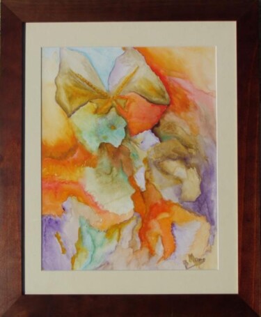 Peinture intitulée "Noeud de papillon" par Mona Roussette, Œuvre d'art originale