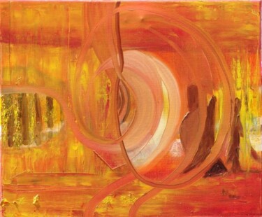 Pintura titulada "La galerie des sons" por Mona Roussette, Obra de arte original, Oleo