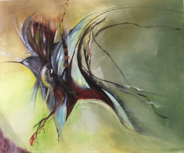 Painting titled "Escape" by Monagaya, Original Artwork, Acrylic