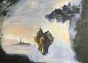 Peinture intitulée "Somewhere" par Monagaya, Œuvre d'art originale, Acrylique