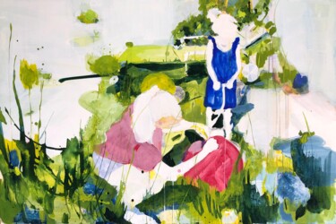 Pintura intitulada "Together Women - Au…" por Mona Hoel, Obras de arte originais, Óleo