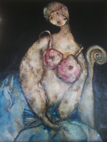 Peinture intitulée "leontine" par Monange, Œuvre d'art originale, Huile