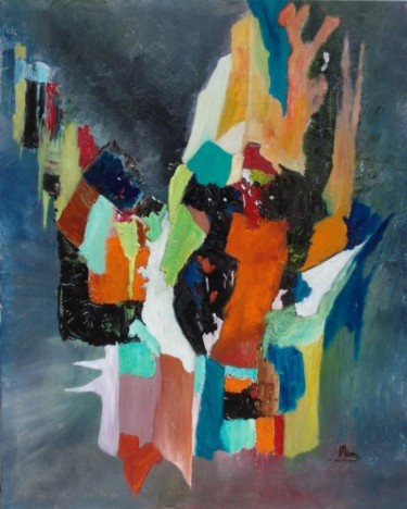 grand tableau abstrait Narration Peinture intitulée "grand tableau abstr…" par Monaroussette, Œuvre d'art originale,
