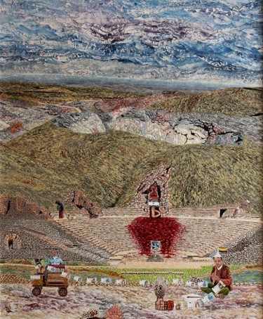 Painting titled "TRAICION A ESPAÑA" by Moncholc, Original Artwork, Oil