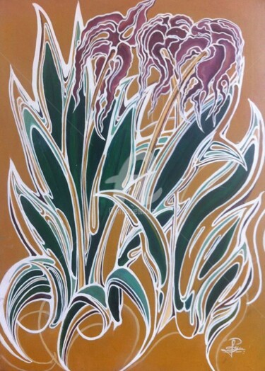 Peinture intitulée "Plante hospital'liè…" par Free-Time, Œuvre d'art originale, Huile