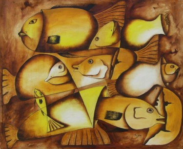 Peinture intitulée "253500-422584411132…" par Guypa Mondo Artiste Bantu, Œuvre d'art originale