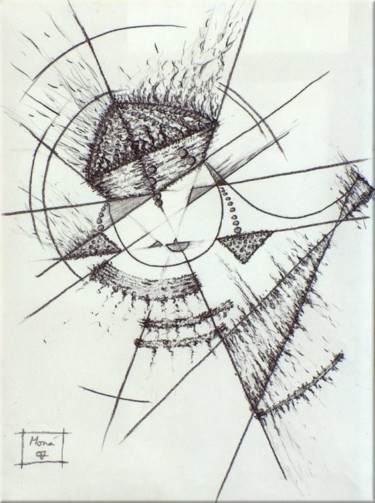 Zeichnungen mit dem Titel "Layla" von Mone Popp, Original-Kunstwerk, Andere