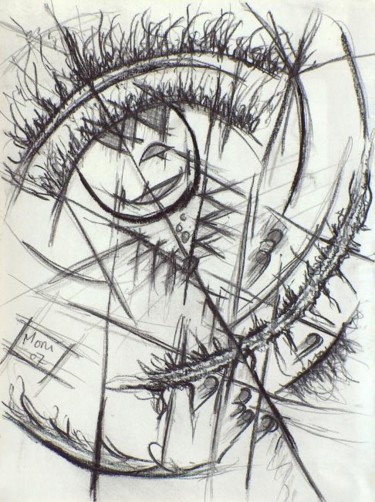 Zeichnungen mit dem Titel "Meriem" von Mone Popp, Original-Kunstwerk, Andere