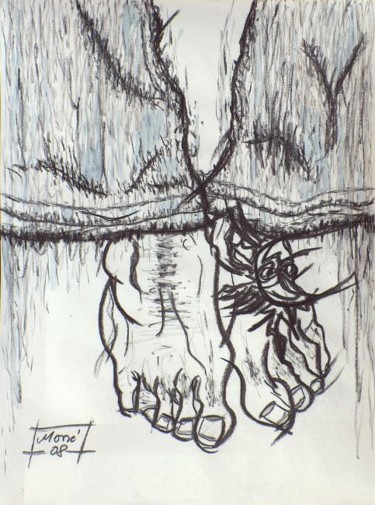 Drawing titled "Tatoo 1" by Mone Popp, Original Artwork, Other