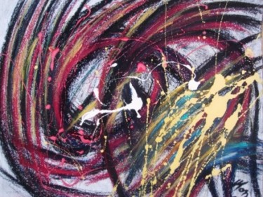 Peinture intitulée "Confrontation et co…" par Mone Popp, Œuvre d'art originale, Acrylique