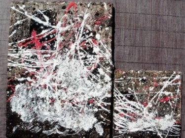 Peinture intitulée "Explosion-Implosion" par Mone Popp, Œuvre d'art originale, Huile