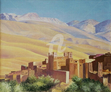 Peinture intitulée "AÏT BEN HADDOU. ( M…" par Monelle, Œuvre d'art originale, Huile