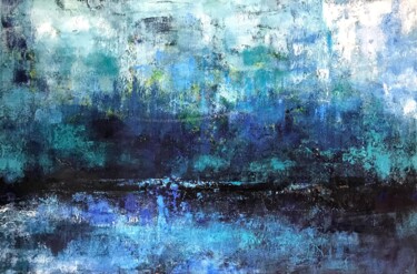 Painting titled "Stillpoint" by Monica Callaghan, Original Artwork, Oil Mounted on Wood Stretcher frame