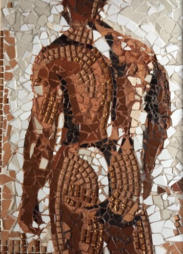 "Narciso" başlıklı Heykel Monica Berra (Monique) tarafından, Orijinal sanat, Mozaik