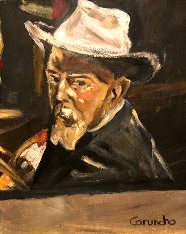 Painting titled "Joaquín Sorolla" by Mónica Caruncho Fontela, Original Artwork, Oil