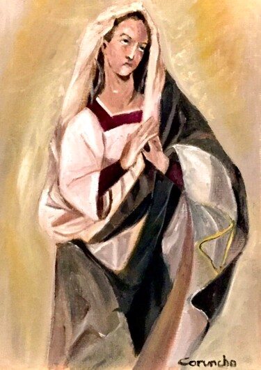 Peinture intitulée "Regina Mártyrum" par Mónica Caruncho Fontela, Œuvre d'art originale, Huile