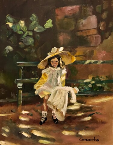 Malerei mit dem Titel "El recreo" von Mónica Caruncho Fontela, Original-Kunstwerk, Öl