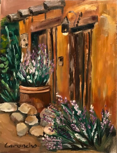 Painting titled "Fachada" by Mónica Caruncho Fontela, Original Artwork, Oil