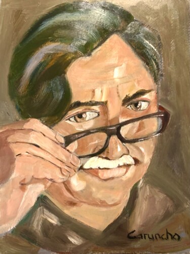 Pintura titulada "El profesor" por Mónica Caruncho Fontela, Obra de arte original, Oleo