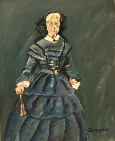 Peinture intitulée "María Teresa de Bra…" par Mónica Caruncho Fontela, Œuvre d'art originale, Huile
