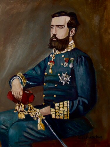 Pintura titulada "Carlos VII-Duque de…" por Mónica Caruncho Fontela, Obra de arte original, Oleo