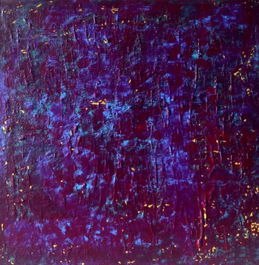 Painting titled "Heaven at Night" by Monica Garcia Ricardo, Original Artwork, Acrylic