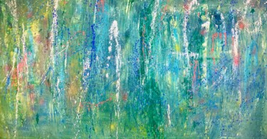 Painting titled "WHEN THE RAINBOW ME…" by Monica Maja Richardson, Original Artwork, Acrylic Mounted on Wood Stretcher frame