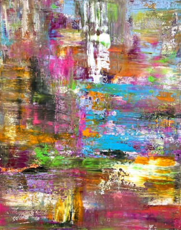 Peinture intitulée "SUMMER MADNESS" par Monica Maja Richardson, Œuvre d'art originale, Acrylique Monté sur Châssis en bois