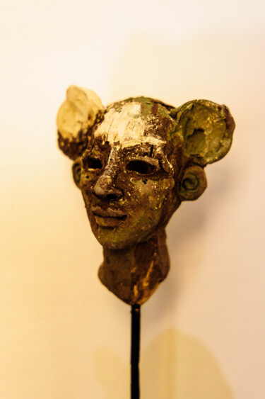 Sculpture intitulée "Petite Tête 06" par Monica Mariniello, Œuvre d'art originale, Terre cuite