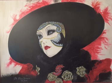 Painting titled "DONA" by Monica Stagi-Decroix, Original Artwork, Watercolor