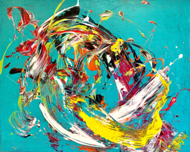 THIS CRAZY WORLD IS BEAUTIFUL Painting titled "THIS CRAZY WORLD IS…" by Monica Maja Richardson, Original Art, Acrylic Mounted on Stretcher frame
