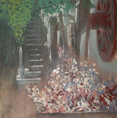 Pittura intitolato "La ruota" da Monica Murdaca Simone, Opera d'arte originale