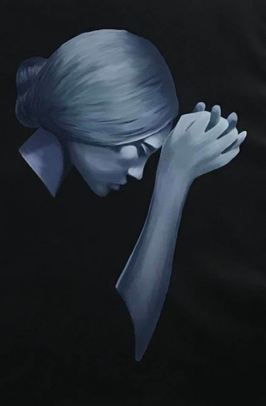 Картина под названием "Existence" - Mónica Silva, Подлинное произведение искусства, Акрил