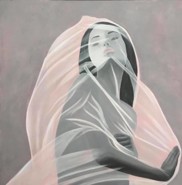 Peinture intitulée "Veil II" par Mónica Silva, Œuvre d'art originale, Acrylique