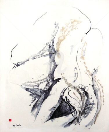 Drawing titled ""Adèle" ou "L'Altip…" by Monick Bres, Original Artwork, Ink