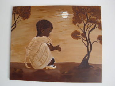 Malerei mit dem Titel "afrika-001.jpg" von Monika Brasi, Original-Kunstwerk, Acryl