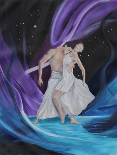 Pintura intitulada "Dance with Passion" por Mónika Katalin Pál, Obras de arte originais, Óleo