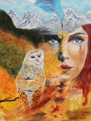 Pintura titulada "Storytelling Nature" por Mónika Katalin Pál, Obra de arte original, Oleo