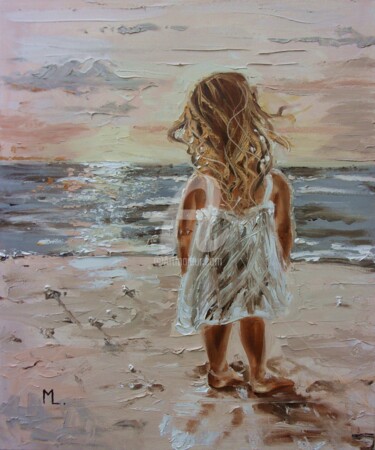 Painting titled "TIME TO BACK HOME" by Monika Luniak, Original Artwork, Oil