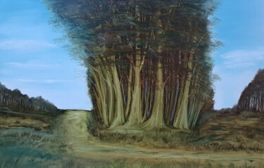 Pittura intitolato "Forest" da Monika Mucha, Opera d'arte originale, Olio