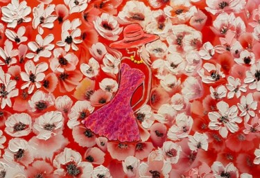 Painting titled "Ballerina" by Monika Popinigis, Original Artwork, Acrylic