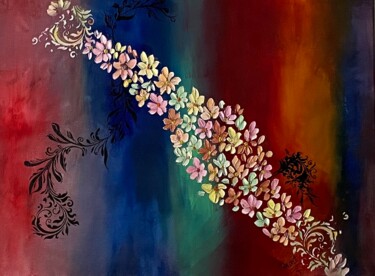 Pittura intitolato "Mille colori" da Monika Popinigis, Opera d'arte originale, Acrilico